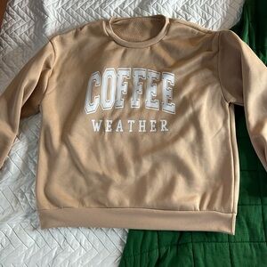 SHEIN Tan Crew Neck Sweater